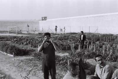 Pierre MAGADE et
 Alphonse CONSTANTIN 

dans le jardin